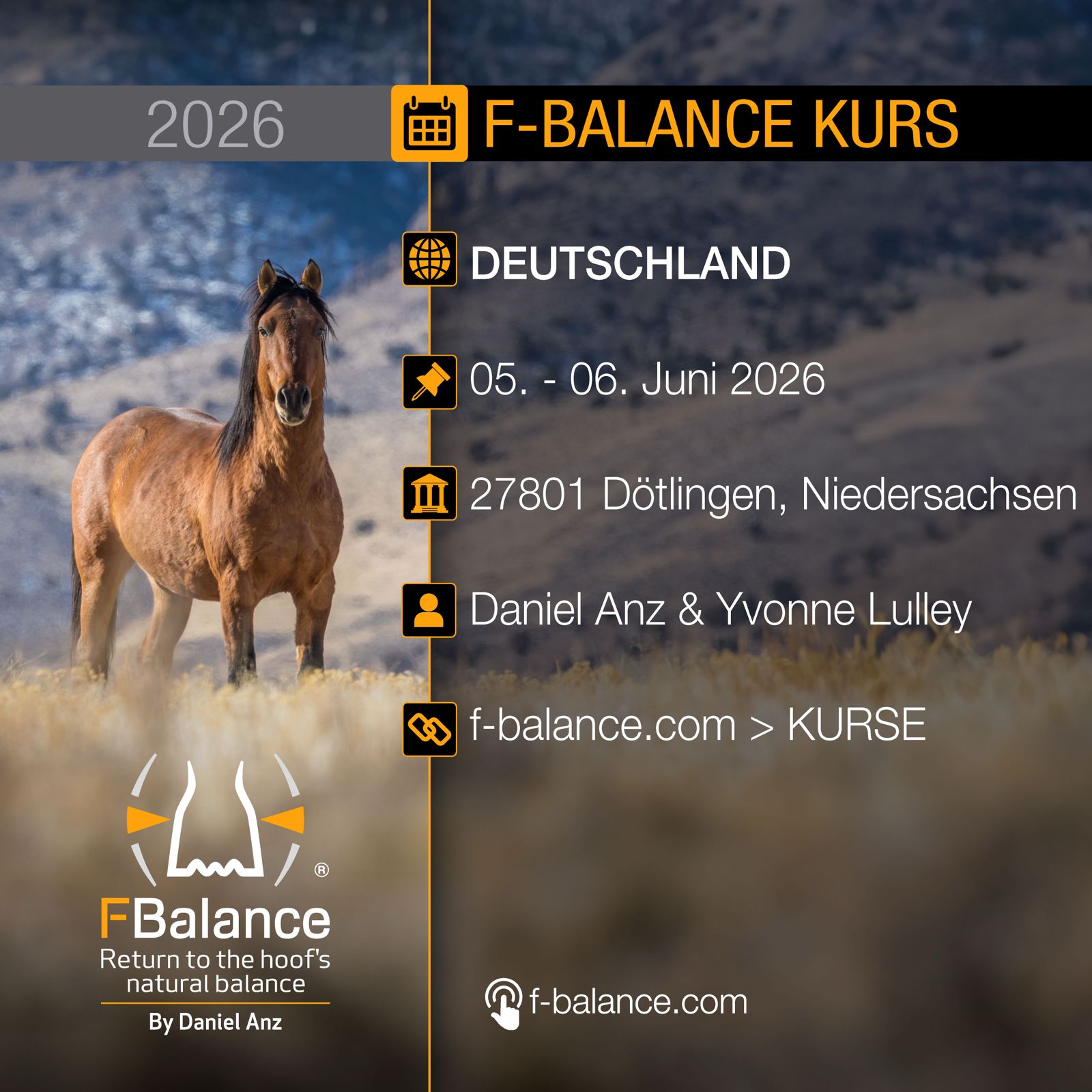 Flyer: F-Balance Kurs 05.–06. Juni 2026